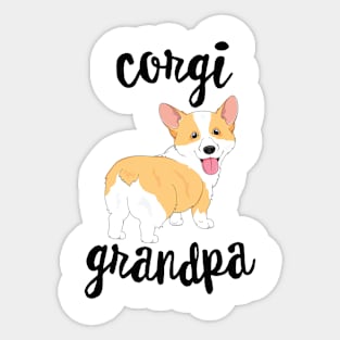 Welsh Corgi Grandpa Pawpa Dog Grandparents Grand Paw Sticker